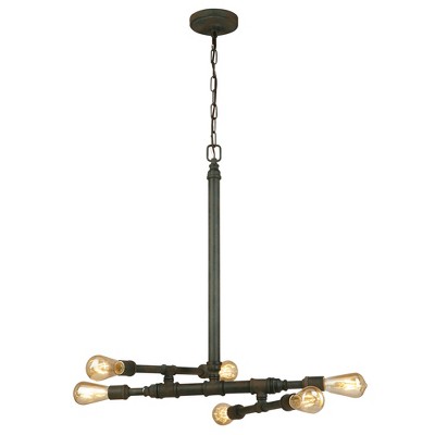 Wymer 6 Light Pendant Bronze - EGLO