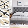 Bed Frame with Button Tufted Wingback Headboard - image 4 of 4