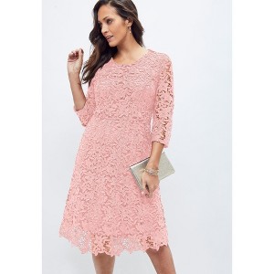 Jessica London Lace Fit & Flare Dress - 1 of 4