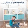 BABYYER Kids Bookshelf, Storage Organizer with 3 Collapsible Fabric Drawers, Book and Toy Display Rack for Playroom, Bedroom and Hallway - 3 of 4