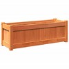 vidaXL Garden Planter Wax Brown 35.4"x12.2"x12.2" Solid Wood Pine - 2 of 4