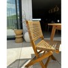 Nordlys set of 2 Wood and Rope Chairs Exotic Boho Outdoor - 3 of 4