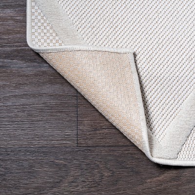 Ivory Trellis 5x8 Synthetic Indoor/Outdoor Area Rug