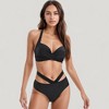 Anna-Kaci Swim Women's Two-Piece Swimsuit with Wrapped Bust Top Crisscross Waistband High Rise Bottom and Supportive Fit - 2 of 4
