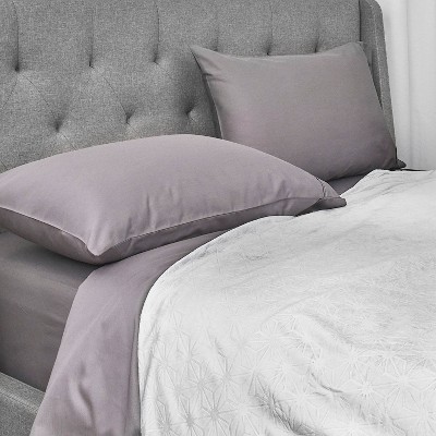 Gray 48"x72" Cooling Weighted Blanket with Removable Cover