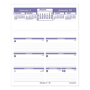 Flip-A-Week Desk Calendar Refill, 7 x 6, White Sheets, 12-Month (Jan to Dec): 2025 - 1 of 3