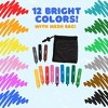 Bath Crayons Super Set of 12 Draw in the Tub Colors w Bathtub Storage Mesh Bag - Safe for Children - Art Project Gift for Kids & Toddlers - 3 of 4