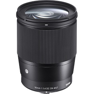 Sigma 16mm f/1.4 DC DN Contemporary Lens for Sony E - 1 of 4
