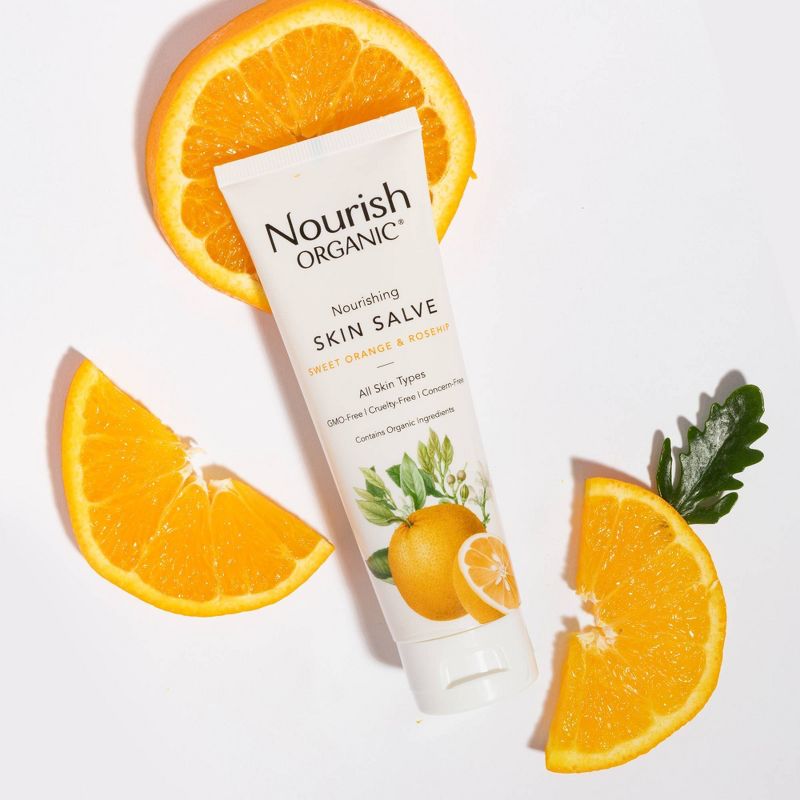 Nourish Organic Skin Salve Citrus, Sweet Orange and Rosehip - 3 fl oz, 4 of 5