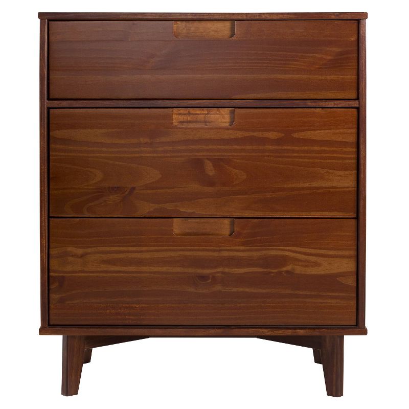 Mid-Century Modern Wood 3 Drawer Dresser - Saracina Home, 4 of 16