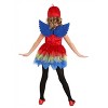 HalloweenCostumes.com Girl's Colorful Parrot Costume | Tropical Bird Dress with Wings & Headpiece | Vibrant Toddler & Kids' Outfit for Dress-Up - 4 of 4
