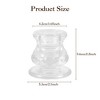 24PCS Clear Glass Candlestick Holders Bulk, 2.2" H Taper Candle Holders for Wedding, Party, Dining Table and Holiday Decoration - 2 of 4