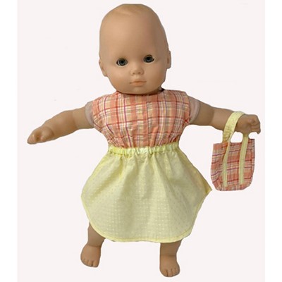 Doll Clothes Superstore Dress With Purse Fits 15-16 Inch Baby Dolls