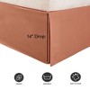Tailored 14" Drop Bed Skirt, 100% Brushed Microfiber by Sweet Home Collection® - 3 of 4
