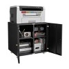 Vynxaria Multifunctional Printer Stand - Chic Utility Storage Cabinets with Adjustable Shelves and Wheels - 4 of 4
