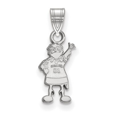 Black Bow Jewelry 10k White Gold South Carolina Gamecocks NCAA Small Pendant