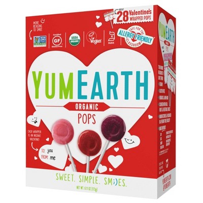 YumEarth Valentine's Organic Pops Box - 6.11oz/28ct