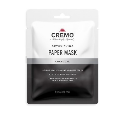 Cremo Detoxifying Charcoal Paper Face Mask - 4oz