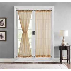 Sheer French Door Curtains - 1 of 4