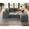 L-Shaped Modular Sectional Sofa, Oversized 9 Seat Couch with 2 Storage Ottoman, 2 Pillows - 4 of 4