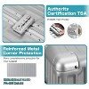 Luupatchy PC+ABS Aluminum Frame Zipperless Checked Luggage Hard Shell Suitcase with TSA Lock Double Spinner Wheels - 3 of 4