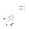 17.4" Wall-Mounted Medicine Cabinet with Towel Holder Two Interior Shelves Bathroom Storage Organizer - 3 of 4