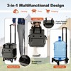 Costway 50-Can 3-in-1 Insulated Rolling Cooler with Adjustable Handle & Bottom Plate Blue/Grey - 3 of 4