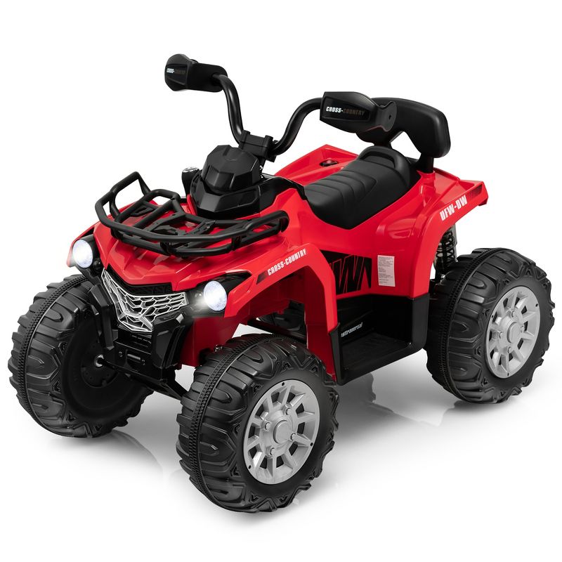 Costway 12V Kids Ride On ATV Electric 4-Wheeler Quad 2 Speeds with Mp3 & Headlights, 1 of 9