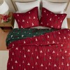 KTMBDW Quilt Set Bedspreads - Lightweight Bedspread Comforter - Christmas Pine Pattern Coverlet - 3 Pieces (1 Quilt, 2 Pillow Shams) - 3 of 4