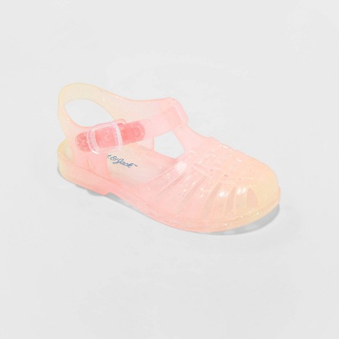 Toddler Girls' Sunny Fisherman Jelly Sandals - Cat & Jack™ Coral 6 : Target