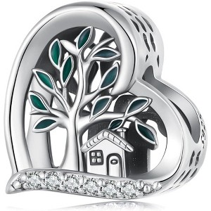 Sterling Silver Dragonfly Charm with Safety Chain - Love Buckle Travel Bead for Bracelets & Necklaces - 1 of 4