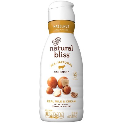 Coffee mate Natural Bliss Hazelnut Coffee Creamer - 1qt