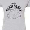 Women's - Pokémon - Snorlax Team Sleep Fitted Graphic T-Shirt - 2 of 3
