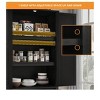 Kitchen Pantry Cabinet,  Storage Cabinet with 2 drawers and 3 Adjustable shelves, Standing Cabinet, Bathroom Cabinet - 4 of 4