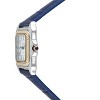 Peugeot Women's Watch 36mm Square Tank Shape Blue Leather Strap Watch - 3 of 4