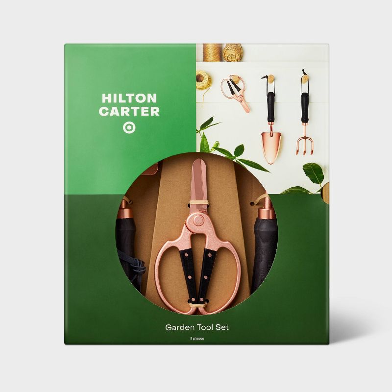 Hilton Carter for Target Garden Tool Kit 3pc Gardening Tool Sets Copper Finish, 4 of 5