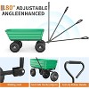 Garden Cart, Graden Dump Cart, Yard Utility Wagon with 180° Adjustable Handle, All Terrain Tires & Quick Release System - 3 of 4