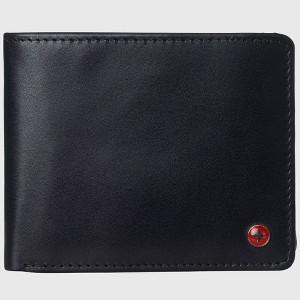 Alpine Swiss Mens Nolan Bifold Commuter Wallet Cowhide Leather RFID Safe Comes in a Gift Box - 1 of 4