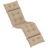 Outsunny Patio Lounge Chair Cushion, Tufted Thick Outdoor Chaise Lounge Cushion with Ties for Lawn Pool Deck, 74.8" x 22" x 4" - 4 of 4