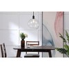 Elegant Lighting Emett 1 light Black and Clear glass pendant - 2 of 4