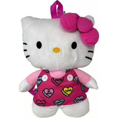 UPD Inc. Hello Kitty - Hello Kitty Pink Heart Overall 18" Plush Backpack