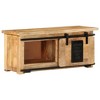vidaXL TV Cabinet Natural Mango Wood Solid Mango Wood Sliding Components - 2 of 4