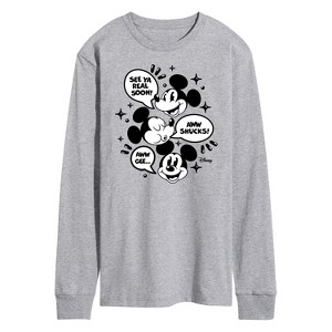 Men's - Disney - Mickey Mouse Long Sleeve Graphic T-Shirt - 1 of 4