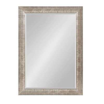 29.7" x 41.7" Reyna Rectangle Wall Mirror Silver - Kate & Laurel All Things Decor