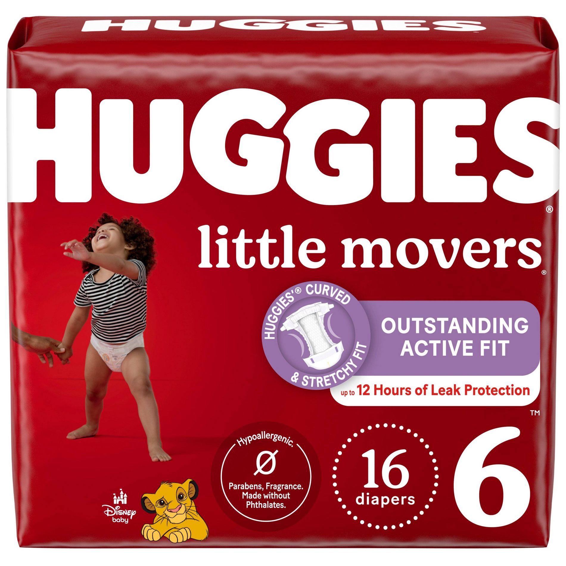 Huggies Little Movers Diapers - Size 6 - 16ct