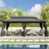 COWLOWN Gray 10x20ft Patio Gazebo Tent with Vented Double Roof & Insect, Resistant Mesh, Sturdy Outdoor Shelter for Backyard, Garden, Lawn, Gatherings - 4 of 4