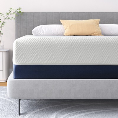 Twolike 12 Inches Tight Top Medium Firm Memory Foam Mattress, Infused with Gel for more Breathable and Pressure Relief, Mattress in a Box