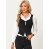Allegra K Women's Vintage Faux Suede Sweetheart Neck Sleeveless Lace Up Waistcoat Vest - 3 of 4