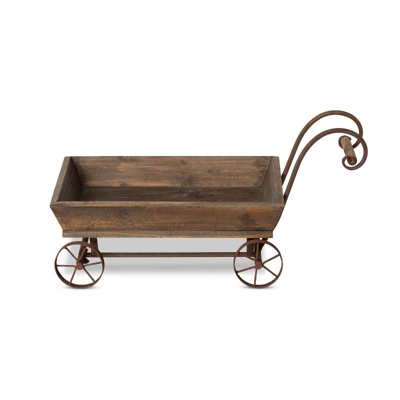 Park Hill Collection Wooden Garden Wagon, 1 of 5