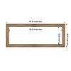 Amanti Art Owl Brown Narrow Framed Magnetic Dry Erase Board - 4 of 4